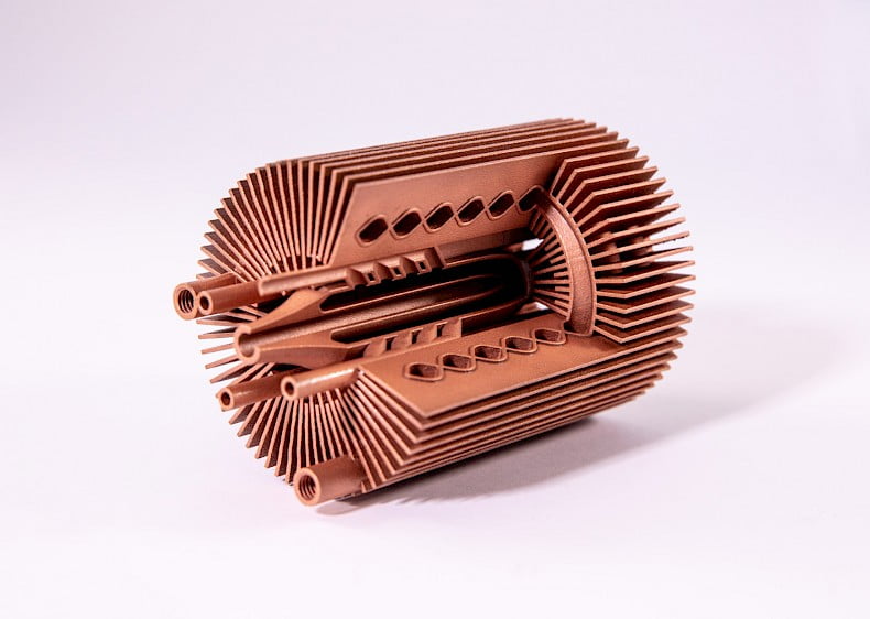3D printed copper components for industrial use