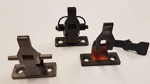 3D Printed spare part on the left will replace the by hand measured old parts
