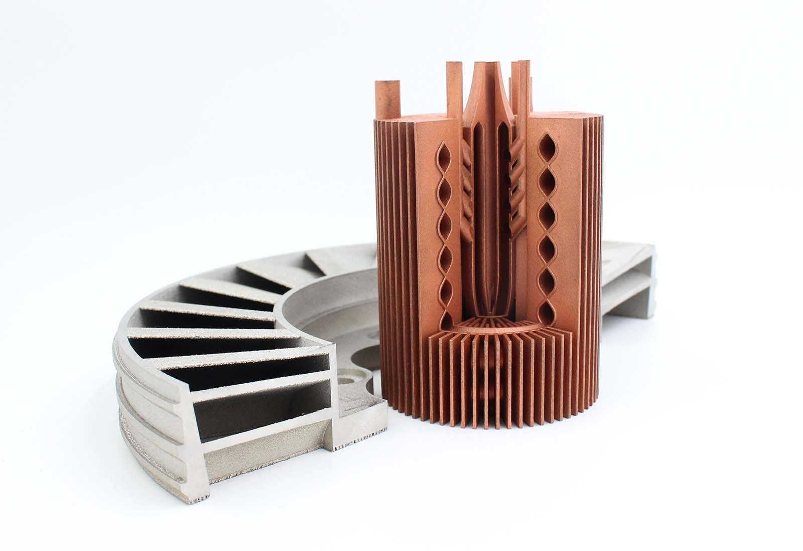 Delva metal 3d printing low angels, super alloys and copper among others.